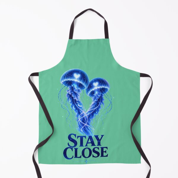 Item preview, Stay Close, Glowing Jellyfish Love Design, Dreamy Ocean Romance Artwork designed and sold by JagrDesigns.