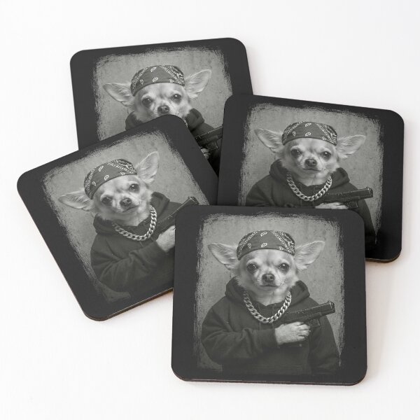 Item preview, Chihuahua Urban Dog Bandana Chain Hoodie Pup designed and sold by d247.
