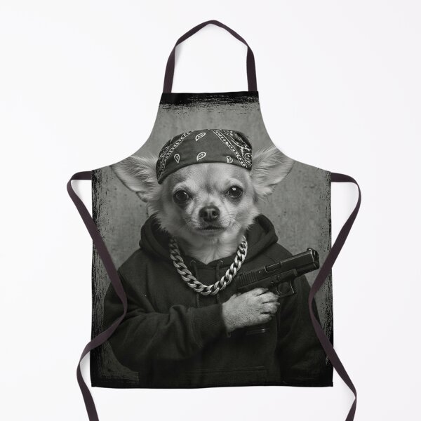 Item preview, Chihuahua Urban Dog Bandana Chain Hoodie Pup designed and sold by d247.