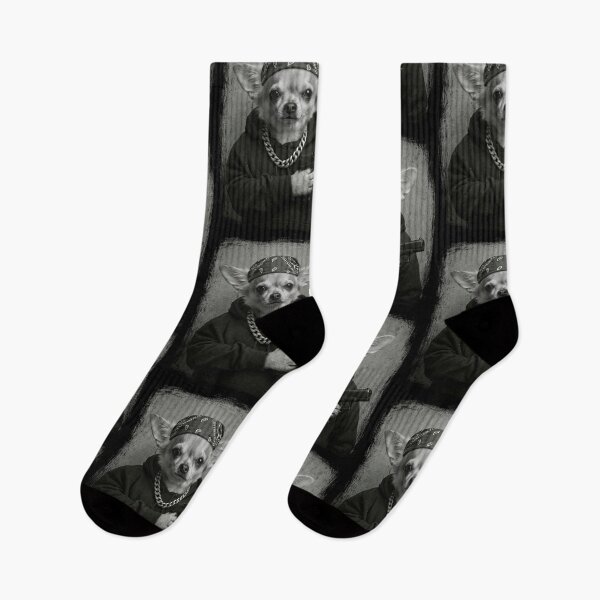 Item preview, Chihuahua Urban Dog Bandana Chain Hoodie Pup designed and sold by d247.