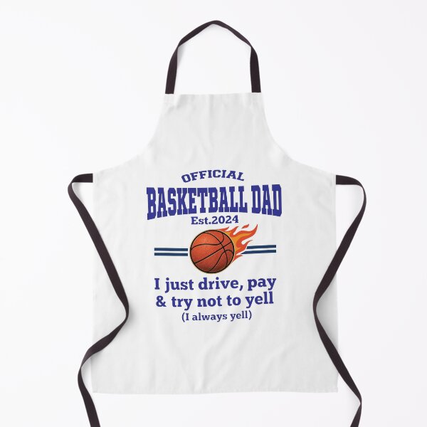 Item preview, Official Basketball Dad Est 2024 – Funny Basketball Dad Gift – I just Drive, Pay and Try Not Yell designed and sold by inkframe.