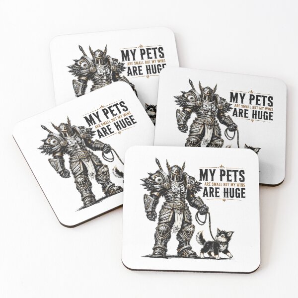 Item preview, My Pets Are Small But My Wins Are Huge – Epic Fantasy Warrior & Cute Dog Gaming T-Shirt Design designed and sold by allin14fun.