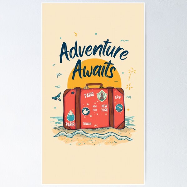Item preview, Adventure Awaits! designed and sold by HMBPHOTO.