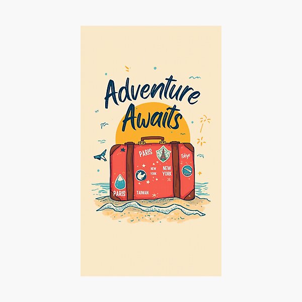 Item preview, Adventure Awaits! designed and sold by HMBPHOTO.