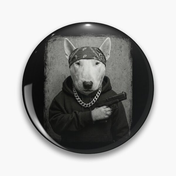 Item preview, Bull Terrier Dog Pistol Bandana Streetwear designed and sold by d247.