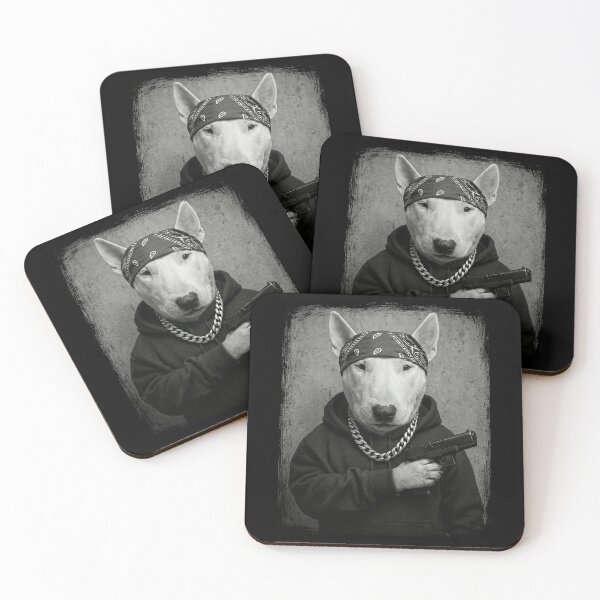 Item preview, Bull Terrier Dog Pistol Bandana Streetwear designed and sold by d247.