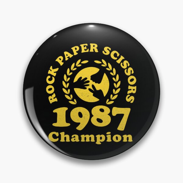 Item preview, Rock Paper Scissors 1987 Champion Funny Retro Game designed and sold by Dujosufot.