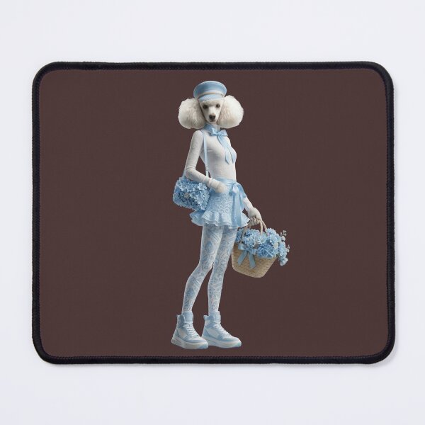 Item preview, Pastel Blue Fashion Poodle designed and sold by MegaNovaArt.