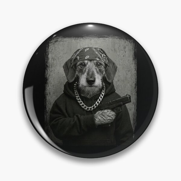 Item preview, Tough Dog Gangster Bandana Hoodie Pistol Chain designed and sold by d247.