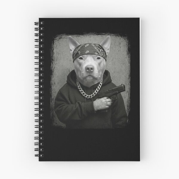 Item preview, Tough Pitbull Dog Bandana Hoodie Heavy Chain designed and sold by d247.