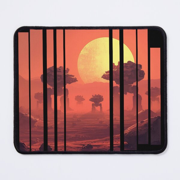 Item preview, Broken Mechs in Synthwave Desert 7 designed and sold by Neon G.
