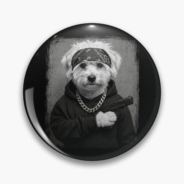 Item preview, Streetwise Fluffy Dog Bandana Hoodie Chain designed and sold by d247.