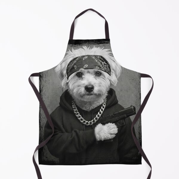 Item preview, Streetwise Fluffy Dog Bandana Hoodie Chain designed and sold by d247.