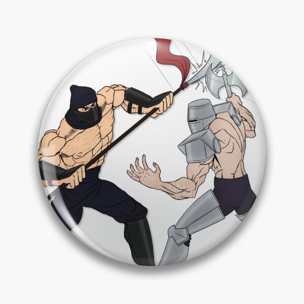 Item preview, Ninja vs Knight designed and sold by MtnSmithy.