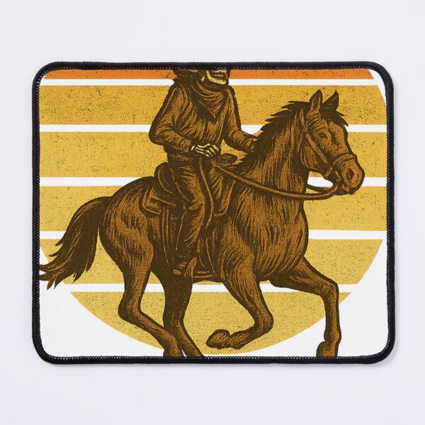 Item preview, Skeleton Cowboy Riding Horse Retro Sunset Vintage Western T-Shirt designed and sold by Five Reasons Designs.