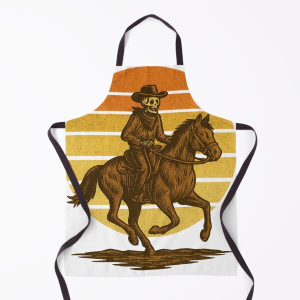 Item preview, Skeleton Cowboy Riding Horse Retro Sunset Vintage Western T-Shirt designed and sold by Five Reasons Designs.