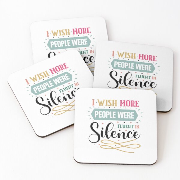 Item preview, Sarcastic Introvert I Wish More People Were Fluent In Silence Quote designed and sold by dcohea.