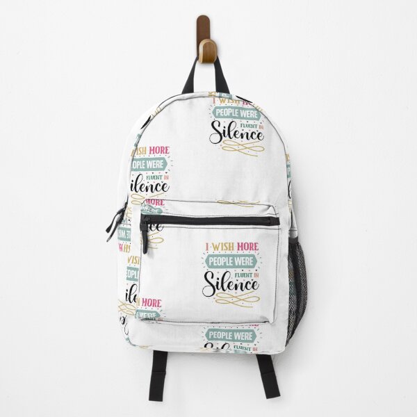 Item preview, Sarcastic Introvert I Wish More People Were Fluent In Silence Quote designed and sold by dcohea.