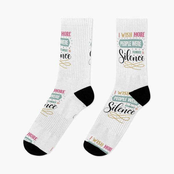 Item preview, Sarcastic Introvert I Wish More People Were Fluent In Silence Quote designed and sold by dcohea.