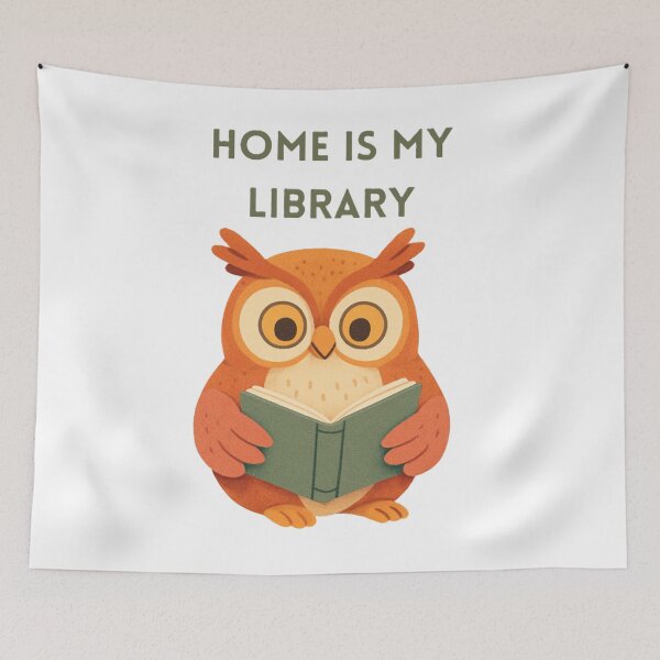 Item preview, Home is my library designed and sold by creativityisfun.
