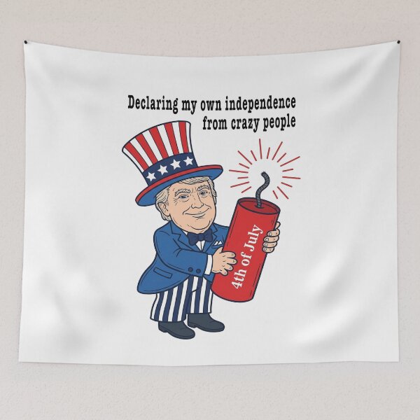 Item preview, Trump Independence From Crazy People Meme - DrySmirk designed and sold by DrySmirk.
