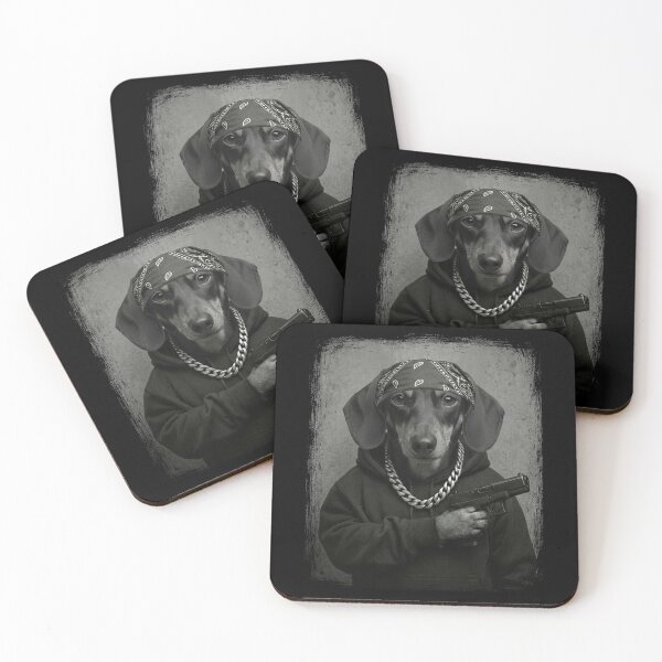 Item preview, Dachshund Street Dog Bandana Chain Hoodie designed and sold by d247.