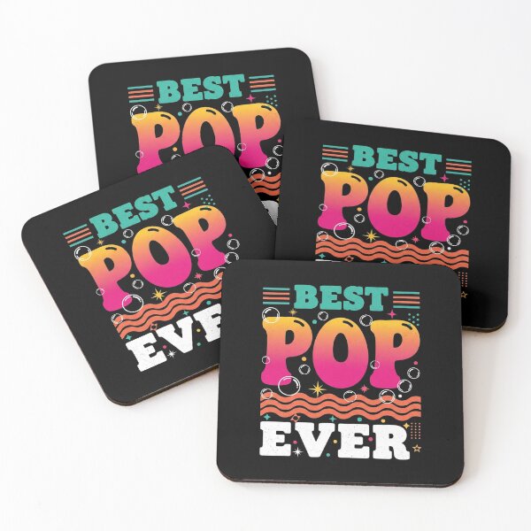 Item preview, Best Pop Ever Minimalist Quote Funny Dad Gift Tee designed and sold by Designs-RZ.