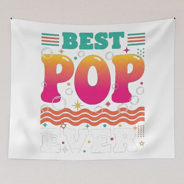 Item preview, Best Pop Ever Minimalist Quote Funny Dad Gift Tee designed and sold by Designs-RZ.