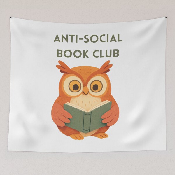 Item preview, Anti-social book club designed and sold by creativityisfun.