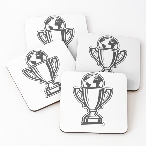 Item preview, Minimalist Soccer Trophy and Earth Globe Art     designed and sold by M.Store.