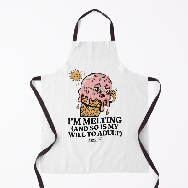 Item preview, I'm Melting And So Is My Will To Adult Funny Summer Ice Cream designed and sold by BumbleBloom7.