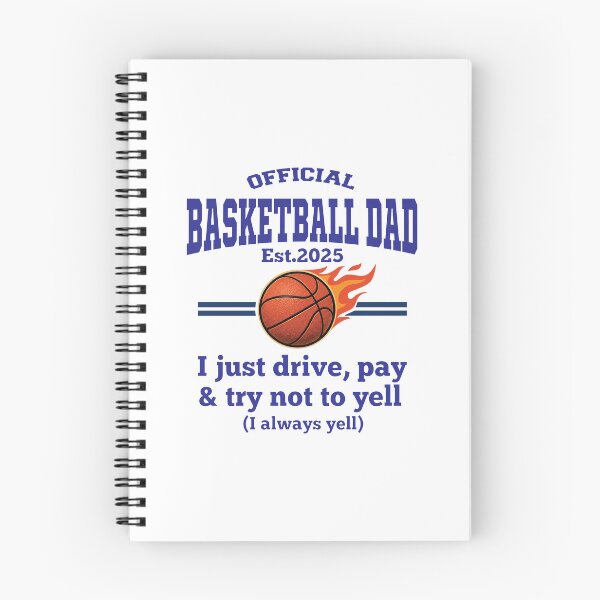 Item preview, Official Basketball Dad Est 2025 – Funny Basketball Dad Gift – I just Drive, Pay and Try Not Yell designed and sold by inkframe.