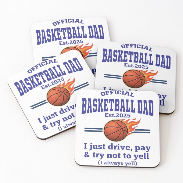 Item preview, Official Basketball Dad Est 2025 – Funny Basketball Dad Gift – I just Drive, Pay and Try Not Yell designed and sold by inkframe.