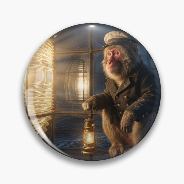Item preview, Japanese Macaque Is Diligent Lighthouse Keeper designed and sold by Tridentulus.