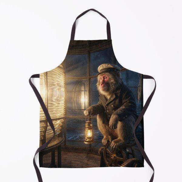 Item preview, Japanese Macaque Is Diligent Lighthouse Keeper designed and sold by Tridentulus.