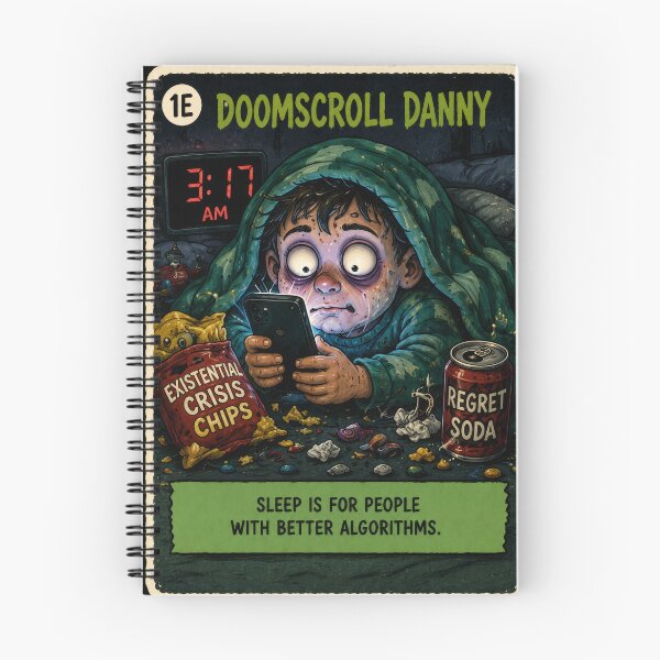 Item preview, Doomscroll Danny – Existential Crisis Meme Card designed and sold by 4TinyPaws.