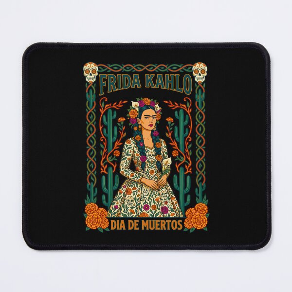 Item preview, Frida Kahlo Dia de Muertos Floral Poster designed and sold by TeeARTHY.