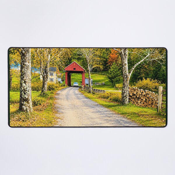 Item preview, Walkersville Covered Bridge rustic designed and sold by gotucoveredart.