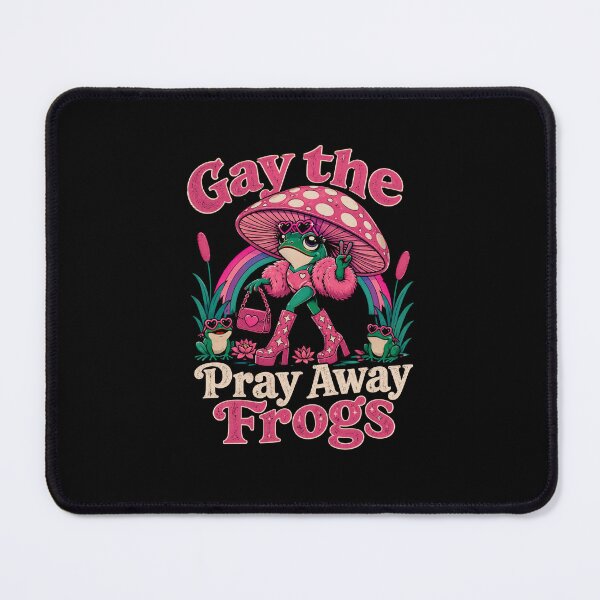 Item preview, Gay the Pray Away Frogs -  Retro Rainbow Pride Frog designed and sold by DONT ASK CLUB.