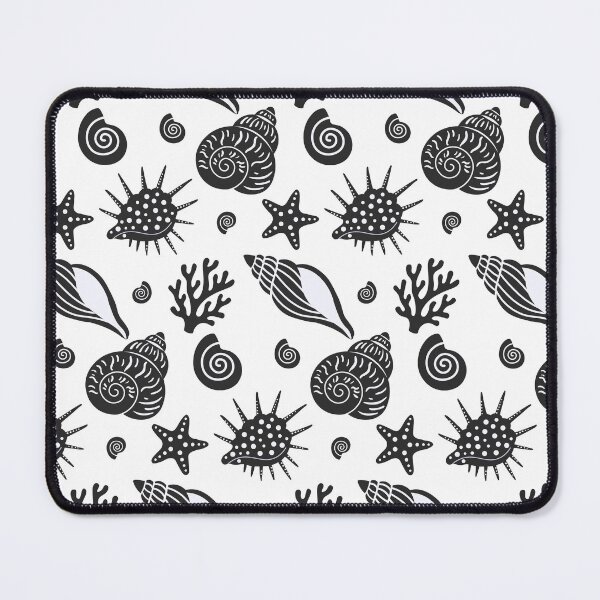 Item preview, Black and White Seashell Ocean designed and sold by BetweenForms.