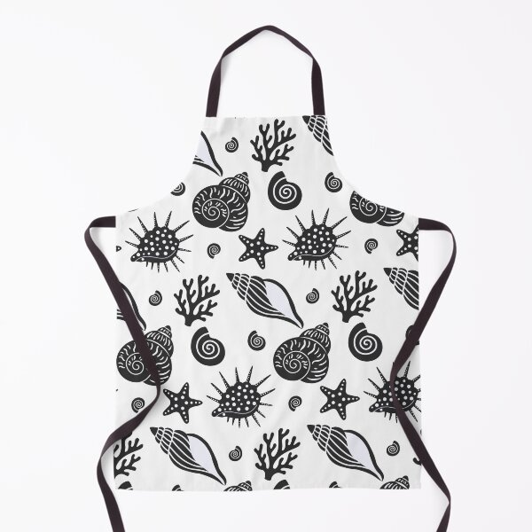 Item preview, Black and White Seashell Ocean designed and sold by BetweenForms.