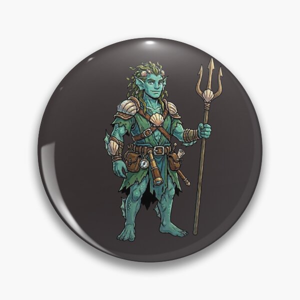 Item preview, Triton Adventurer RPG Sticker designed and sold by AestheticRPG .