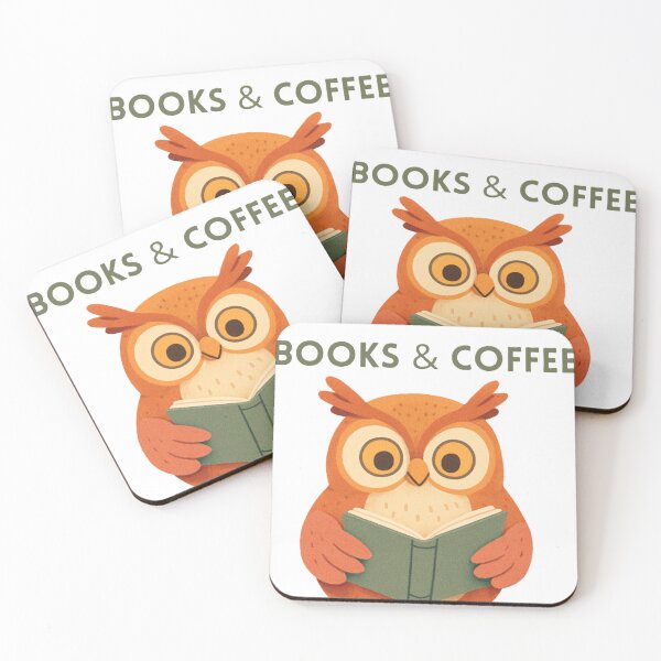 Item preview, Powered by books & coffee designed and sold by creativityisfun.