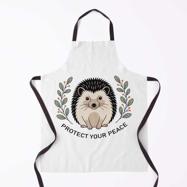 Item preview, Protect Your Peace: Minimalist Hedgehog Botanical Art designed and sold by ZUMERI.