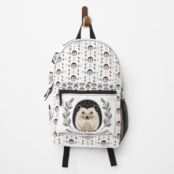 Item preview, Protect Your Peace: Minimalist Hedgehog Botanical Art designed and sold by ZUMERI.