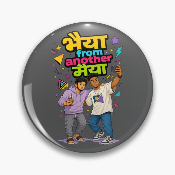 Item preview, Bhaiya from another Maiya - Chill Vibes / Best Friends | Quirky Hindi Theme Tshirt designed and sold by freezed-frames.