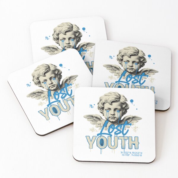 Item preview, Lost Youth Angel Graffiti Art | Vintage Streetwear Aesthetic Cherub Design designed and sold by Threadnovax.