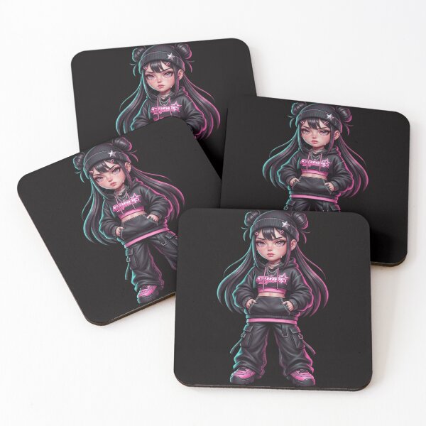 Item preview, Crying But Still Slaying Anime Sticker | Sad Girl Aesthetic Y2K Streetwear Design designed and sold by veloramode.