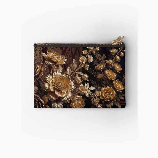 Item preview, Luxury Golden Metallic Flower Arrangement designed and sold by IntelliMindDesigns.