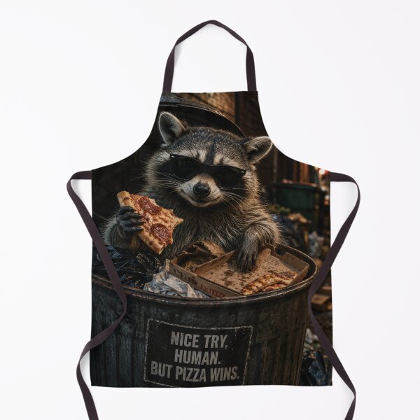 Item preview, Nice Try Human But Pizza Wins Raccoon designed and sold by MyE Trendz.